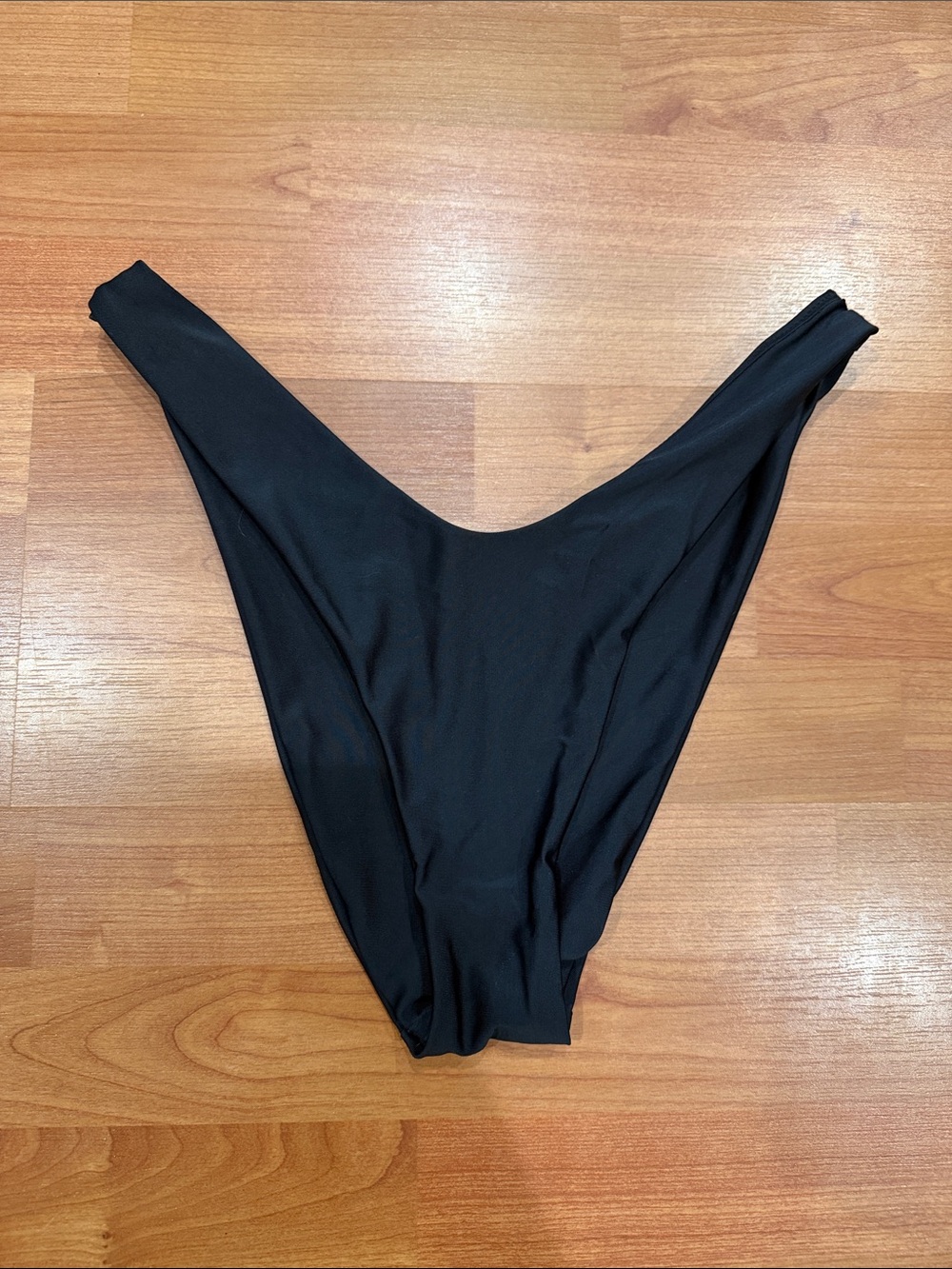 aerie Cheekier Black High-Cut Bikini Bottom